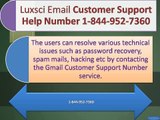 luxsci email helpline and technical support number (1-844-952-7360)