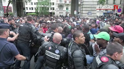 Télécharger la video: Evacuation sous tension de 2500 migrants à Paris