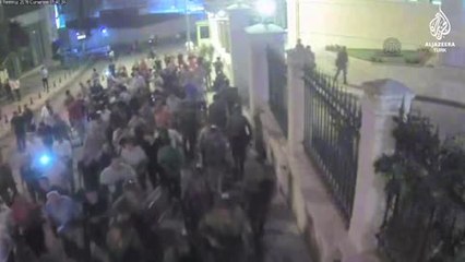 Darbecilerin Valilik binasını işgâl anı