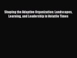 READ book  Shaping the Adaptive Organization: Landscapes Learning and Leadership in Volatile