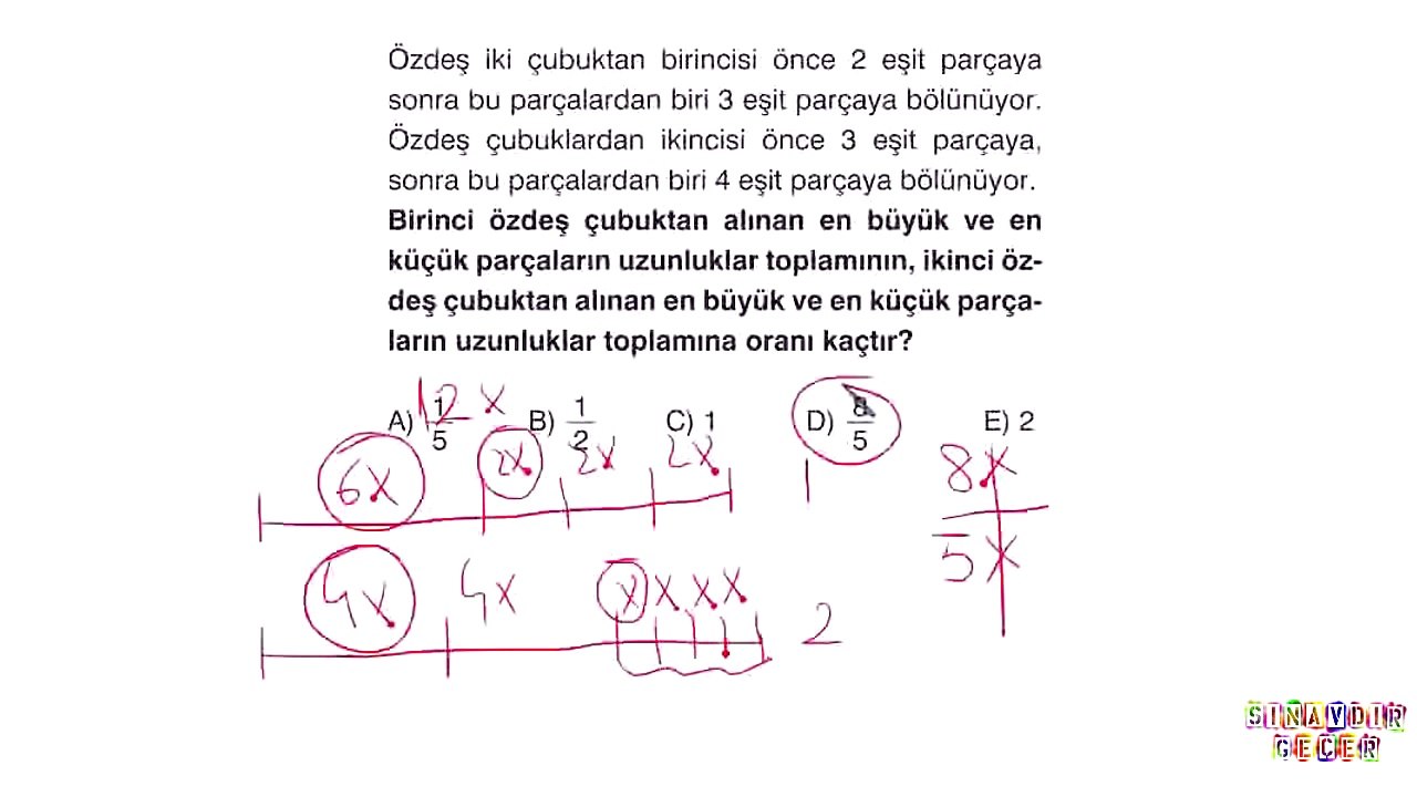 YGS DENEME SINAVI - A KİTAPÇIĞI - TEMEL MATEMATİK SORU ÇÖZÜMLERİ 21-25