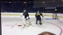 Jake Allen Goalie of the St Louis Blues Scores Goal