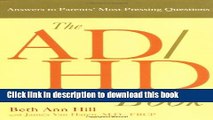 Read The ADHD Book: Answers to Parents  Most Pressing Questions  Ebook Free