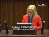Poseł Bożena Borys-Szopa - Wystąpienie z dnia 06 lipca 2016 roku.