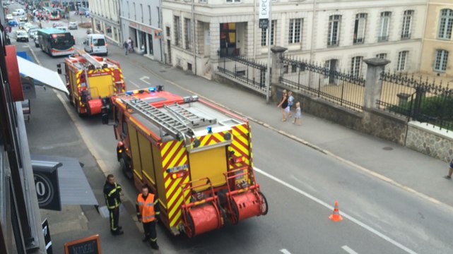 Gros déploiement de pompiers rue Thiers