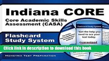 Download Book Indiana Core Core Academic Skills Assessment (Casa) Flashcard Study System: Indiana