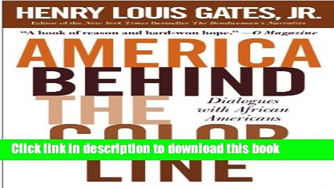 Read America Behind The Color Line: Dialogues with African Americans Ebook Free