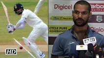 India vs West Indies Day 1 Shikhar Dhawan thanks Virat Kohli