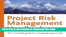 [PDF] Project Risk Management Handbook: The invaluable guide for managing project risks Download
