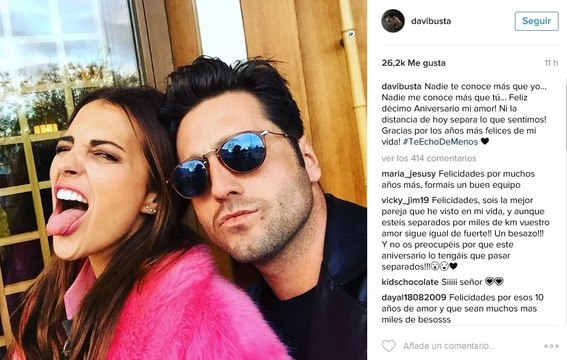 Paula Echevarría y David Bustamante cumplen 10 años de casados