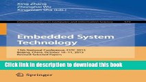 Read Embedded System Technology: 13th National Conference, ESTC 2015, Beijing, China, October