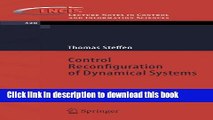 Read Control Reconfiguration of Dynamical Systems: Linear Approaches and Structural Tests (Lecture