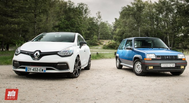 Renault Super 5 GT Turbo 1985 vs. Renault Clio RS Trophy 2016 [COMPARATIF VIDEO] : sous pression