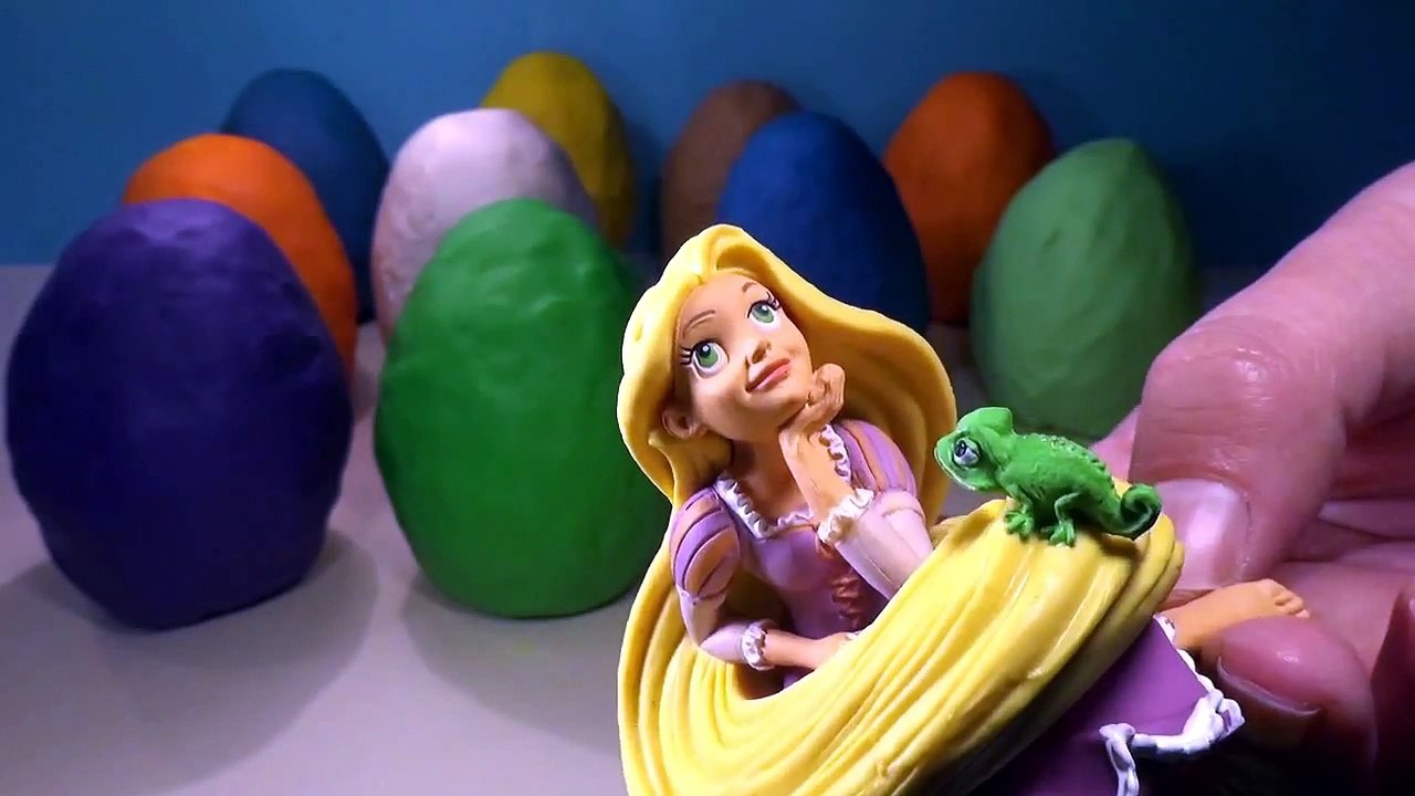 Big Play Doh surprise eggs Disney toys, Cars, Frozen, Peppa Pig and more toys