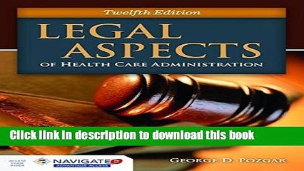 Download Book Legal Aspects Of Health Care Administration PDF Free