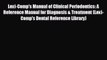 different  Lexi-Comp's Manual of Clinical Periodontics: A Reference Manual for Diagnosis &