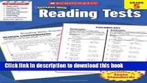 Read Book Scholastic Success With Reading Tests, Grade 5 (Scholastic Success with Workbooks: Tests