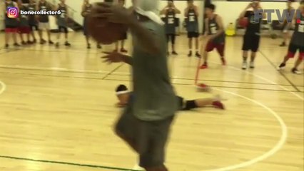 Streetball legend crosses kid right out of his shoes