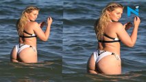 Iskra Lawrence teases with plus size assets