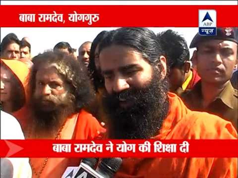 Ramdev's yoga sessions for foreign devotees in Kumbh Mela