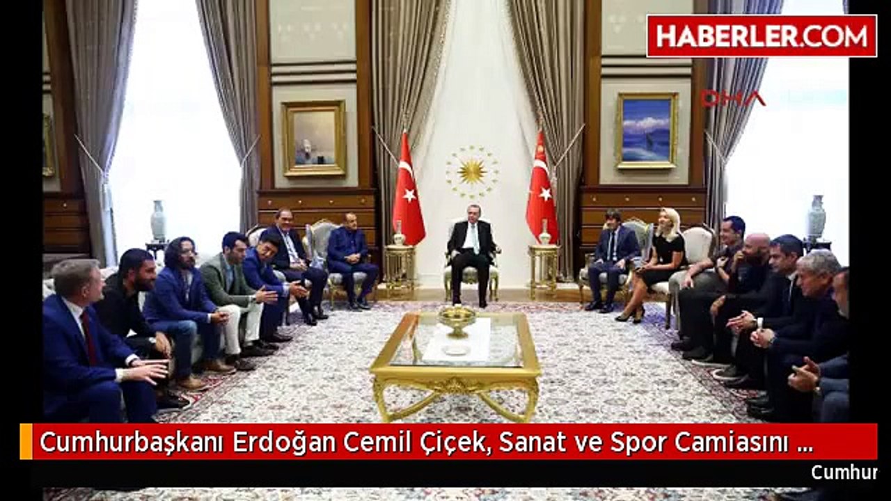 Cumhurbaşkanı Erdoğan Cemil Çiçek, Sanat ve Spor Camiasını Kabul Etti