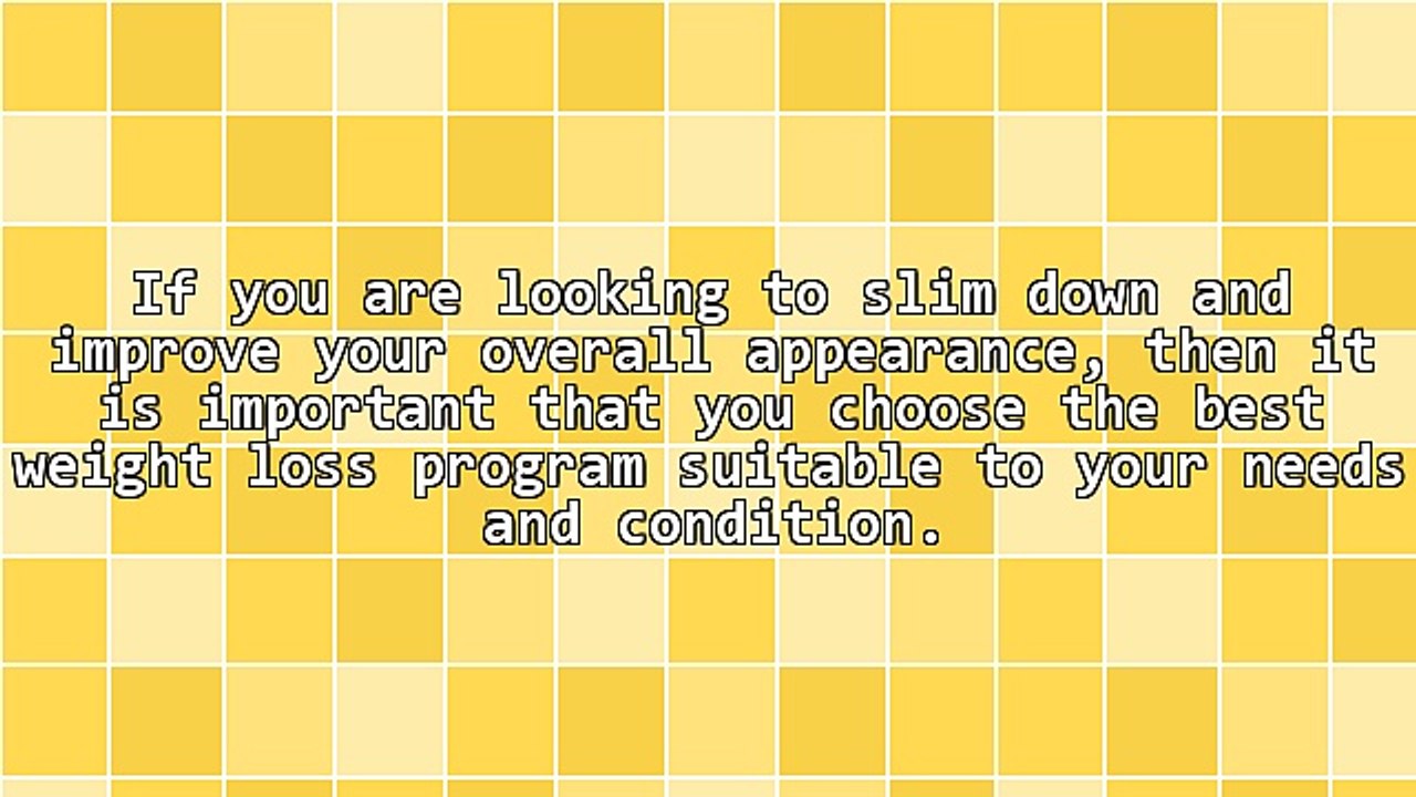 Best Weight Loss Program - What Are Your Options?