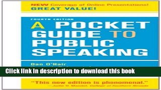 Read Book A Pocket Guide to Public Speaking E-Book Free