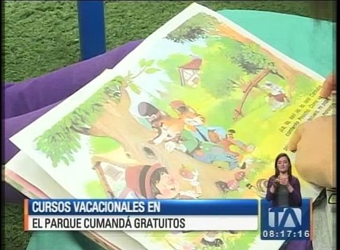 Cursos vacacionales gratuitos en el parque Cumandá