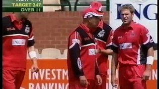 Young Ryan Harris bowling 15 years ago! Clarke batting, Lehmann captain!