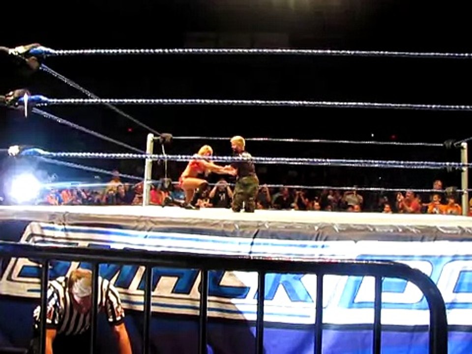 WWE Smackdown 6/28/10 Hornswoggle Saves Kelly Kelly