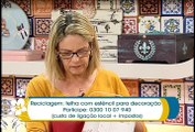 Artesanato - Reciclagem: telha com stencil para decoração