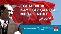 Cumhuriyet ve Demokrasi Buluşması pazar 18.00'da Taksim'de
