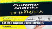 Read Books Customer Analytics For Dummies ebook textbooks
