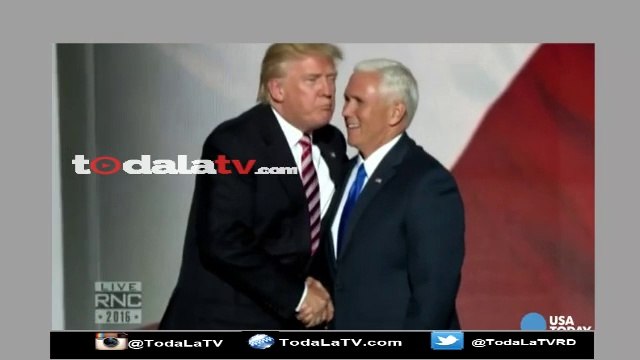 El incómodo beso que Donald Trump no pudo dar a Mike Pence-Video