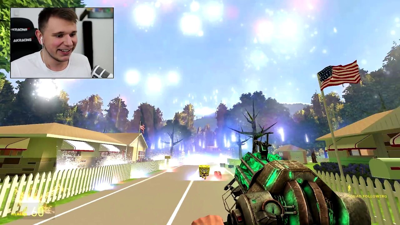 SPONGEBOB vs FIREWORKS (Gmod Sandbox)