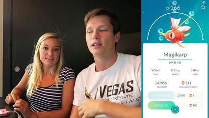 EVOLVING MAGIKARP TO GYRADOS IN POKEMON GO! (Huge Boost!)