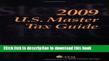 Read Books U.S. Master Tax Guide, 2009 ebook textbooks