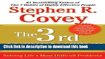 Download Books The 3rd Alternative: Solving Life s Most Difficult Problems E-Book Free