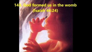 148. God formed us in the womb (Isaiah 44:24)
