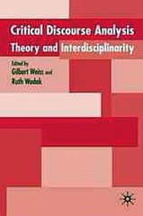 Critical Discourse Analysis Gilbert Weiss(ed.)   Ruth Wodak(ed.) Ebook EPUB PDF