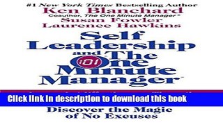 Download Books Self Leadership and the One Minute Manager: Increasing Effectiveness Through