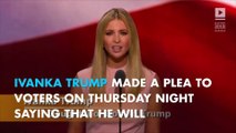 Ivanka Trump: Donald will 'fight for equal pay' among women