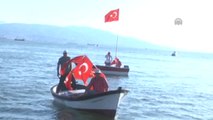 Fetö'nün Darbe Girişimini Protesto İçin Denizde Kortej Oluşturdu