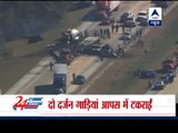 At least three killed in multi car pile-up on highway in Georgia