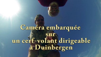 Caméra embarquée sur un cerf-volant dirigeable à la mer du Nord