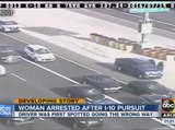 Woman arrested after Intersate 10 pursuit