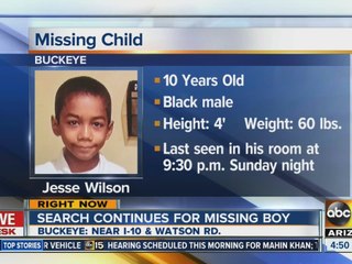 Search continues for missing Buckeye boy