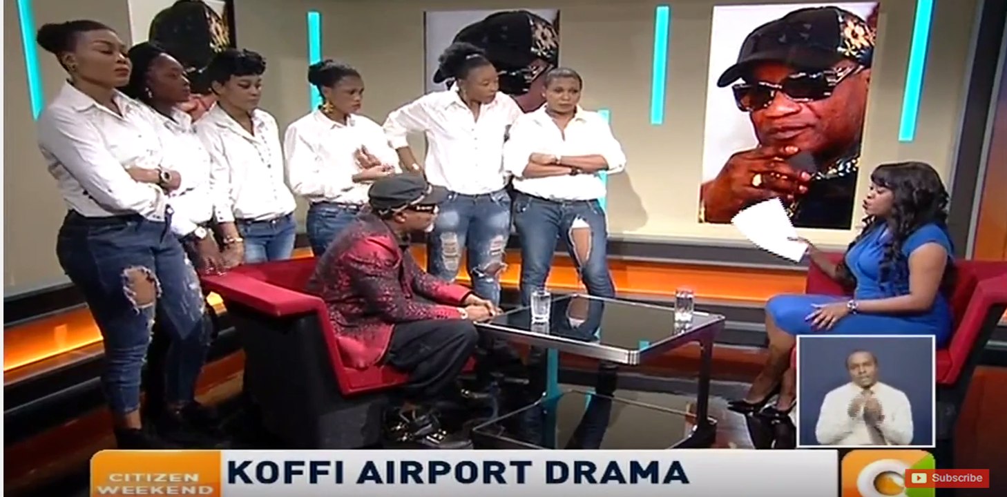 Avant son arrestation, Koffi olomidé et ses danseuses dans une émission de Télé Kenyane