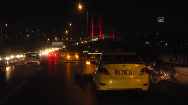 15 Temmuz Şehitler Köprüsü Girişinde Trafik Kazası: 1 Yaralı - İstanbul