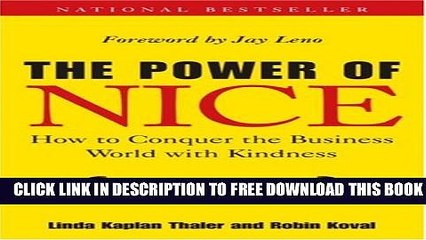 [PDF] The Power of Nice: How to Conquer the Business World With Kindness Popular Online